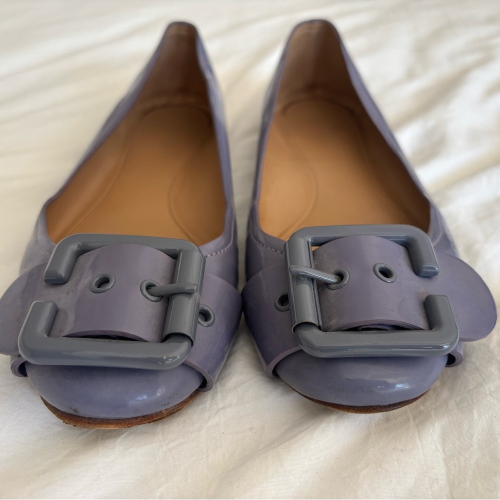 Chloe Purple Flats with Buckle